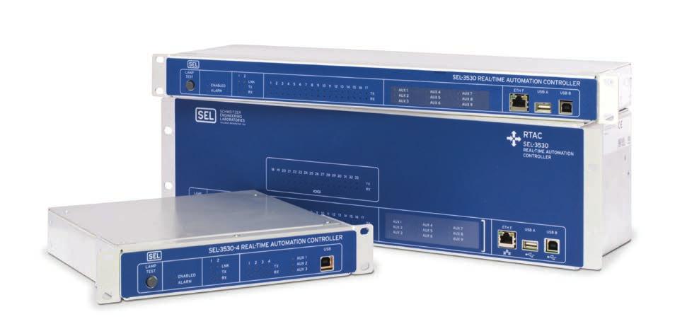SEL-3530/3530-4 RTACs The Standard in Substation Automation The SEL-3530/3530-4 RTACs are the ideal controllers for substation data concentration and protocol conversion, and also give you the option
