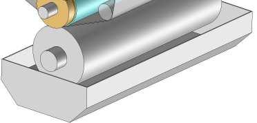 This permits greater electrical resistance bandwidths of the semi-conductive coating, and greater production tolerances when manufacturing ESA impression rollers.