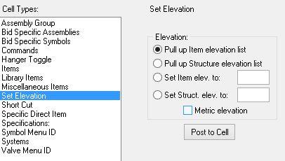 Customize Set Elevation in the Mouse Menu It is now possible to customize the set elevation option in the mouse menu in order to access the function faster.