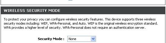 Configuration Wireless Setup The Router s basic wireless and wireless network security settings are configured in the Wireless configuration menu.