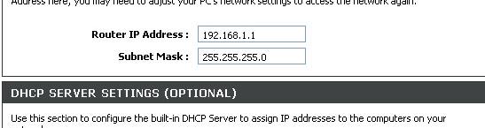 The IP address of the Router is the base address used for DHCP. In order to use the Router for DHCP on your LAN, the IP address pool used for DHCP must be compatible with the IP address of the Router.