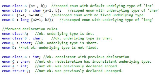 Strongly-typed enums (Cont ) 113 Forward