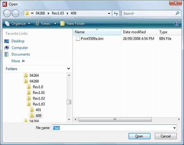 2-9 SounderSuite: FirmwareLoader 2.3.3 Load Printer Firmware The Load Printer Firmware command is used to start the firmware upgrade of a Printer module.