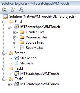 Exercise 1: Build a Multi-touch Application Task 1 Create the Win32 Application