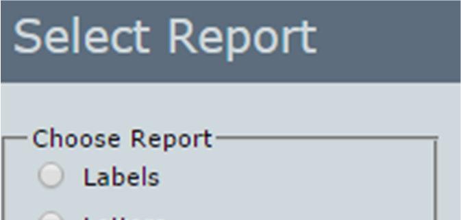 Select the Report option Renewal Notices.