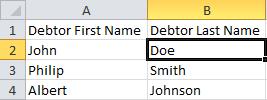 Look down each column that contains required data in order to verify that the data is a) present and b) correct.