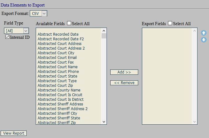 Exporting General Data 1. Click on Tools File Exporting Data Exporter. 2. In the box with the various filters (collector, client, status, claim received date range, etc.