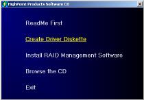 RocketRAID 4320 Driver and Software Installation Driver and Software CD The RocketRAID 4320 retail box includes a Driver and Software CD.