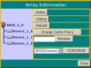 Web RAID Management Interface 5. If you are creating a redundant RAID array (RAID1, 5, 6, 10, 50), select an initialization option for the array.