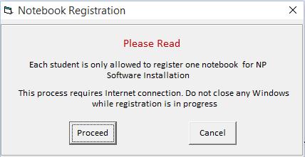 11. Please read the instruction for Notebook Registration