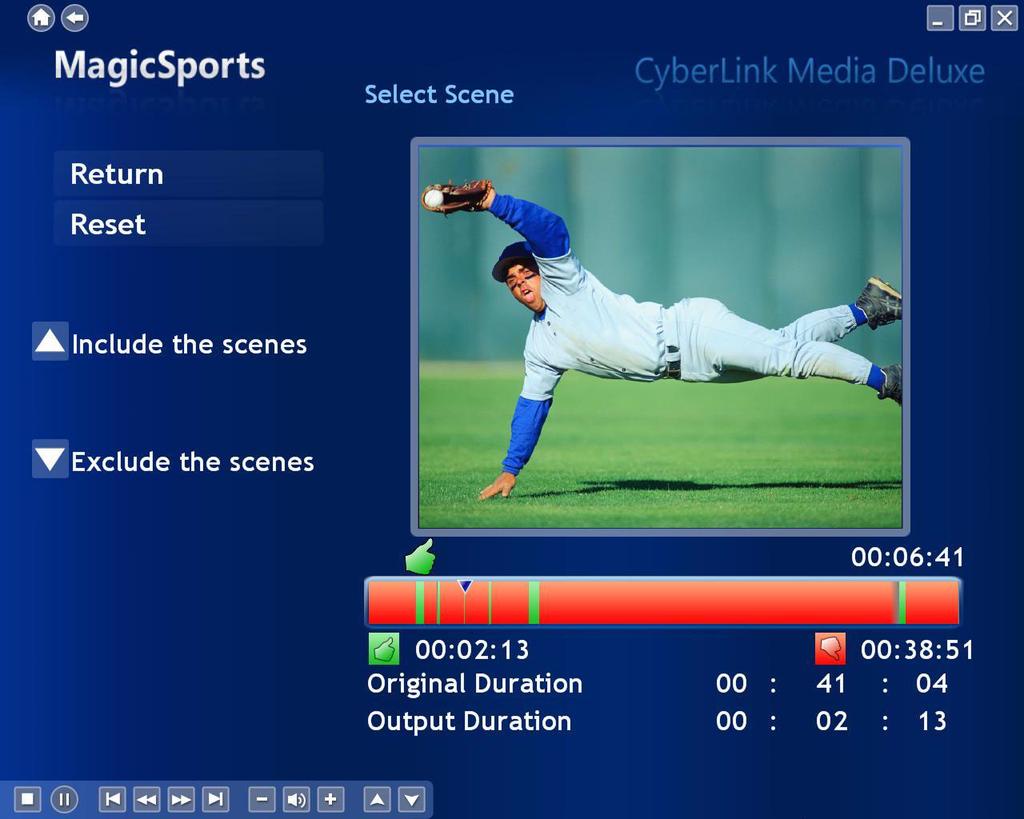 Chapter 7: Watching Sports Videos You may also customize your own duration by selecting Customize.