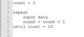 Using count and rouge values with loops Eventually all loops must be terminated. Sometimes we will not know how many times we will need the instructions in the loop to be used.
