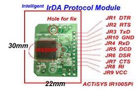 ACT-IR100SPMi dongle which enables your host system to be IrDA (IrReady) certifiable, immediately.
