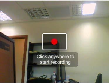 Recrding frm Webcam 3. In the Recrd frm Webcam windw, click anywhere in the recrding area t start recrding. 4. 5. 6.