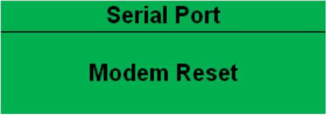 between Modem Reset and Modem Initialising as the module resets the modem and attempts to communicate with it again, this continues until correct communication is established with the modem.
