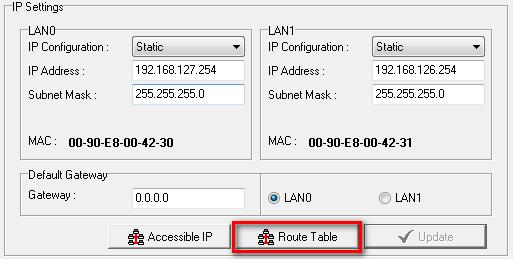 Click Route Table