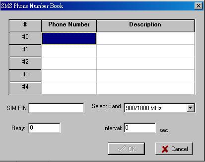 Click&Go Introduction SMS Phone Number Book The SMS Phone Number Book configures 1 to 5 destination Phone Numbers that receive SMS event messages generated by the Click&Go logic.