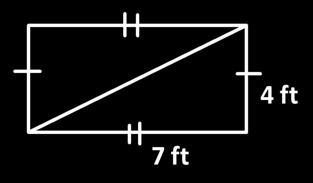 Example 2: Find the value of a Example 3: Find the length of the diagonal. a. 30 m, 40 m, 50 m Example 4: Which of the following are the side lengths of a right triangle?