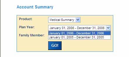 Viewing Your Account Summary From the Account Summary page select