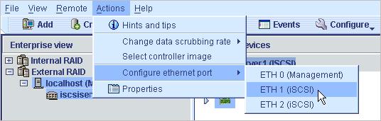 ) Note: Each Ethernet port on your iscsi Storage Appliance must be on a separate subnet.