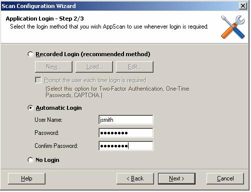 Login Choose Automatic login User name: jsmith Password: Demo1234 Click