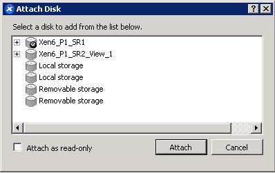 Figure 54, Select Disk 25. The Virtual machine can now be started in the same state it was in at the time of the last Replay.