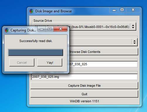 Select Capture Disk Image