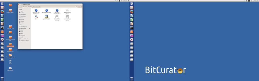 5.2.2 BitCurator Bulk Extractor Using the BitCurator Reporting Tool to generate reports on personal identifiable information and filesystem metadata requires a disk image as a starting point.