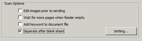 Folder: enter the folder name where you want to save the scanned images or click Browse to locate the folder.
