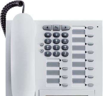 Basic operating instructions Basic operating instructions optipoint Attendant control panel The feature keys on the optipoint Attendant system telephone have the following default assignments and can