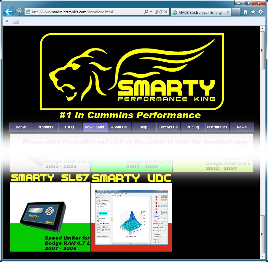 2 SmartyUDCsw program installation 2.1 Downloading the SmartyUDCsw program 2.1.1 Go to our website www.madselectronics.