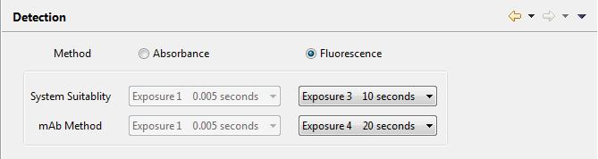 NOTES: You ll only be able to choose exposures for the detection method currently selected.