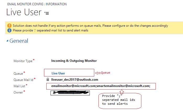 System Administrator Configure queues in Email Monitor Config entity.