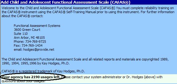 Completing a CAFAS in KaleidaCare Solutions Child and Adolescent Functional Assessment Scale Introduction KaleidaCare is pleased to have worked with Dr.