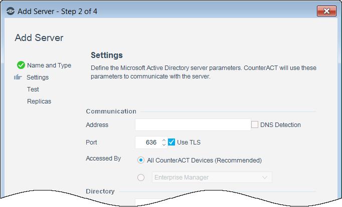 Include parent groups Comment Available for Microsoft Active Directory server type only. Select to detect the group that the user is a member of, as well as parent groups.