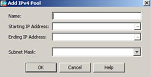 In the right pane, click Add. 5. On the Add IPv4 Pool window, complete the following fields, and then click OK.