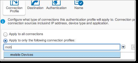 172 Configuration Sophos Web Appliance Optionally, an authentication profile can contain multiple connection profiles.