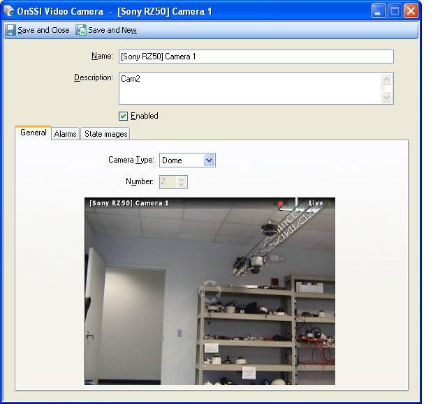 OnSSI Video Camera OnSSI C Cure 9000 Video Integration User Guide Accessing the OnSSI Video Camera Editor You can access the OnSSI Video Camera Editor from either the C CURE 9000 Video Tree or a
