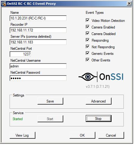 OnSSI Video Camera OnSSI C Cure 9000 Video Integration User Guide Figure 23: Advanced The Use without Event