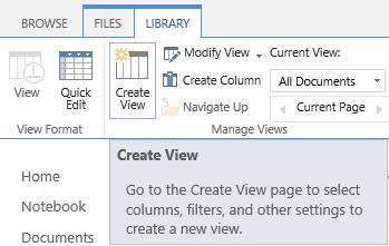Organizing Libraries and Lists with Views Why: For document libraries that have metadata columns to help categorize and organize a document library, a View that groups by a metadata column