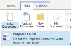Content Types and Metadata Columns What the End User Sees Why: To have a Microsoft Office document template behave as a template should.