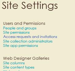 Site Columns - Creating 1. From Site Settings, choose Site columns 2. Click Create 3.