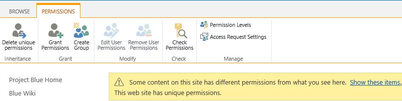 Handling Sensitive Data Removing User Permissions Why: You have broken permissions on the site and chosen groups.
