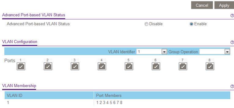 9. In the VLAN identifier menu, select the VLAN. 10. Select the ports that you want to add to the VLAN by doing the following: a.