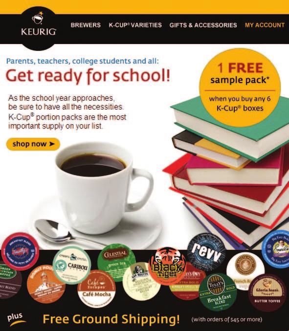 Subject line: Back to School: Try a Free Sample pack on us.