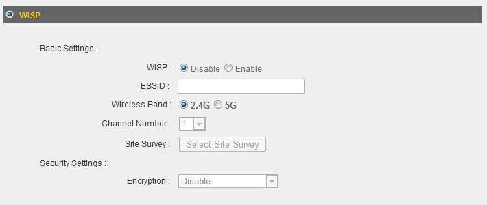 3 2 6 WISP If your Internet service provider is providing you Internet service wirelessly, select WISP.