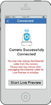 Unplug the camera from Ethernet and power, then relocate the camera to anywhere within range of the WiFi network that you connected the camera to.