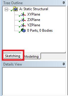 This means we can model 1/4 of the geometry, and use symmetry constraints to represent the full geometry in ANSYS.