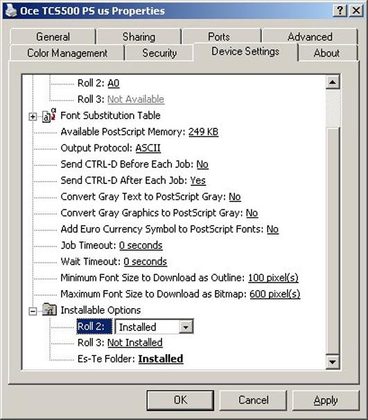 Configure the Océ Printer Configure the Océ Printer Introduction Océ printer use feeders (rolls, sheet feeders) and finishers (folder, output destinations).