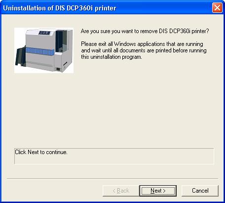 Uninstalling Deletion of Printer Driver 1. Please connect the printer to the USB, and turn on the power for the printer. 2. Start Windows and insert the attached CD-ROM into the PC. 5.